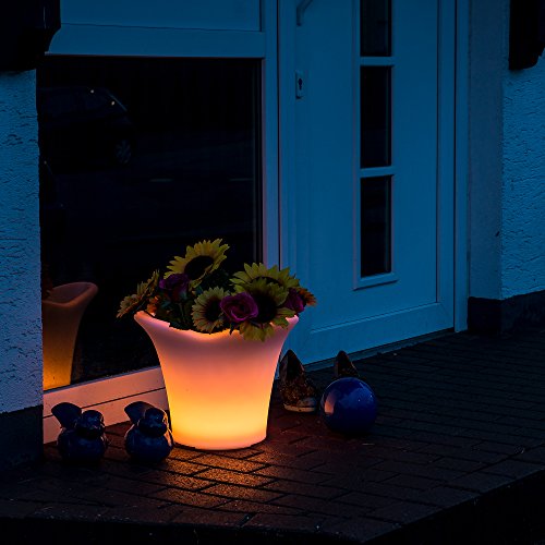 SL247 Mehrfarbiger LED Blumentopf Rund, 30cm - 5