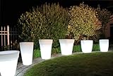 Outdoorleuchte Shining Pot konisch 48 cm (weiß) - 3