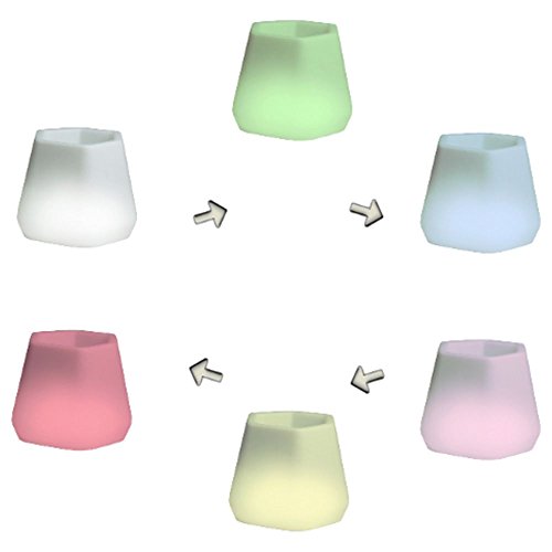 hydroflora 63005310 Nicoli LED-Leuchttopf OPS Small Light, 40 x 35 x 27 cm, mehrfarbig mit 13 Farben und 4 Programmen zur Farbtherapie - 7